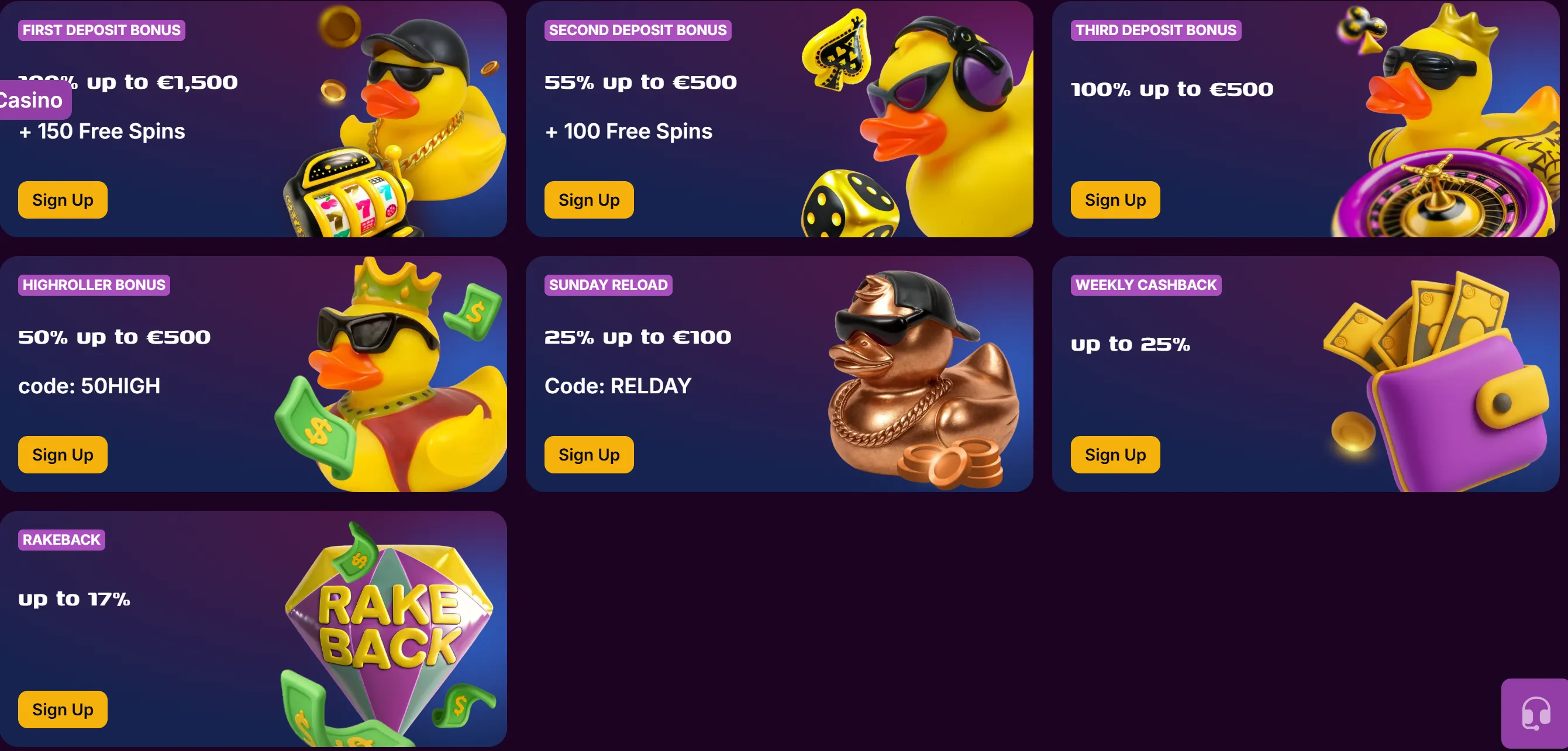 duckysino bonus hub